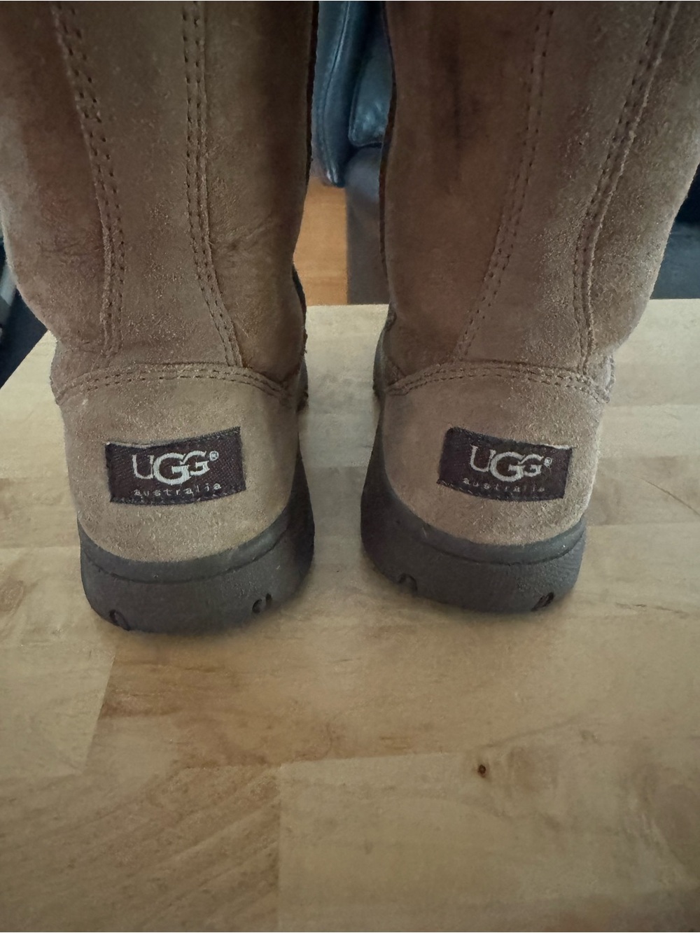UGG Tall Suede Boots in Chestnut Brown